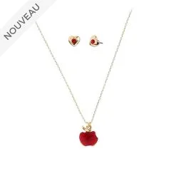 Disney Magasin // Disney Store Parure Collier Et Boucles D'oreilles Blanche Neige