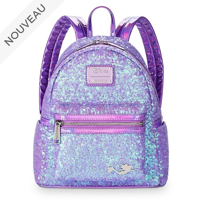 Disney Magasin // Loungefly Mini Sac à Dos La Petite Sirène à Sequins 1 Disney Magasin // Loungefly Mini Sac à Dos La Petite Sirène à Sequins