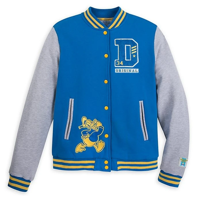 Disney Nouveautés // Disney Store Blouson Style Universitaire Donald Duck Pour Adultes, 85e Anniversaire 1 Disney Nouveautés // Disney Store Blouson Style Universitaire Donald Duck Pour Adultes, 85e Anniversaire