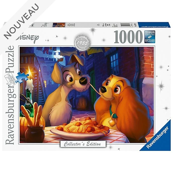 Disney Nouveautés // Ravensburger Puzzle 1 000 Pièces La Belle Et Le Clochard, Disney Collector's Edition 1 Disney Nouveautés // Ravensburger Puzzle 1 000 Pièces La Belle Et Le Clochard, Disney Collector's Edition