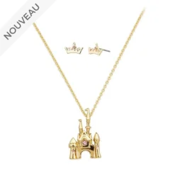 Disney Promo // Disney Store Parure Collier Et Boucles D'oreilles Aurore, La Belle Au Bois Dormant