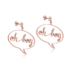 Pas Cher Disney // Couture Kingdom Pendants D'oreilles Mickey Mouse Plaqués Or Rose