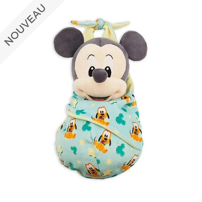 Solde Disney // Disney Store Petite Peluche Mickey Emmaillotée 1 Solde Disney // Disney Store Petite Peluche Mickey Emmaillotée